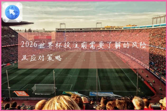 2026世界杯投注前需要了解的风险及应对策略