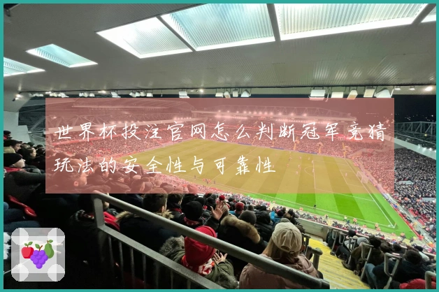 世界杯投注官网怎么判断冠军竞猜玩法的安全性与可靠性
