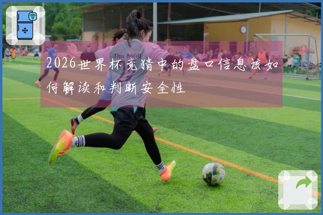 2026世界杯竞猜中的盘口信息该如何解读和判断安全性